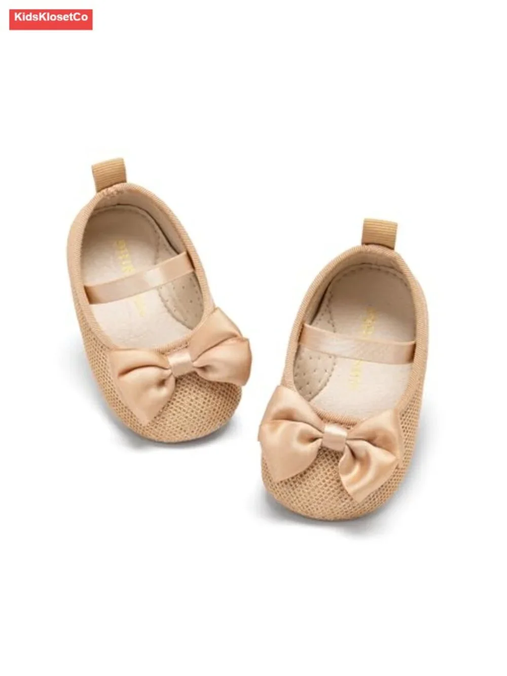 Baby Girl Mary Jane Flats - Soft Rubber Sole Non-Slip Wedding Shoes